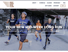 Tablet Screenshot of milehighrunclub.com